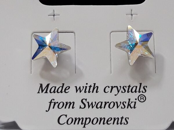 Naušnice od Swarovski kristala u formi sjajnih zvijezda