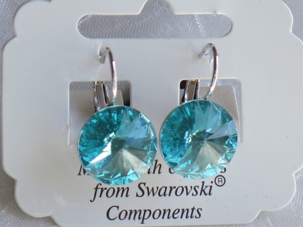 Naušnice od Swarovski Elements 70101 Light Turquoise