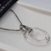 Ogrlica od Swarovski Elements zanimljivog oblika s plemenitim Rodijem