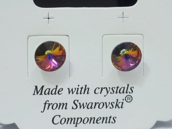 Naušnice od Swarovski kristala lijepih presijavajućih nijansi boja