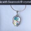 Ogrlica od Swarovski kristala s privjeskom lubanje