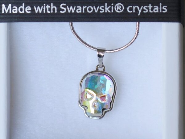 Ogrlica od Swarovski kristala s privjeskom lubanje