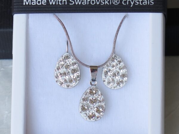 Komplet naušnice i ogrlice od Swarovski kristala