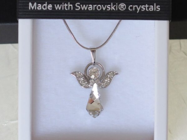 Ogrlica od swarovski kristala s privjeskom anđela