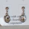 Naušnice od Swarovski kristala manje forme.
