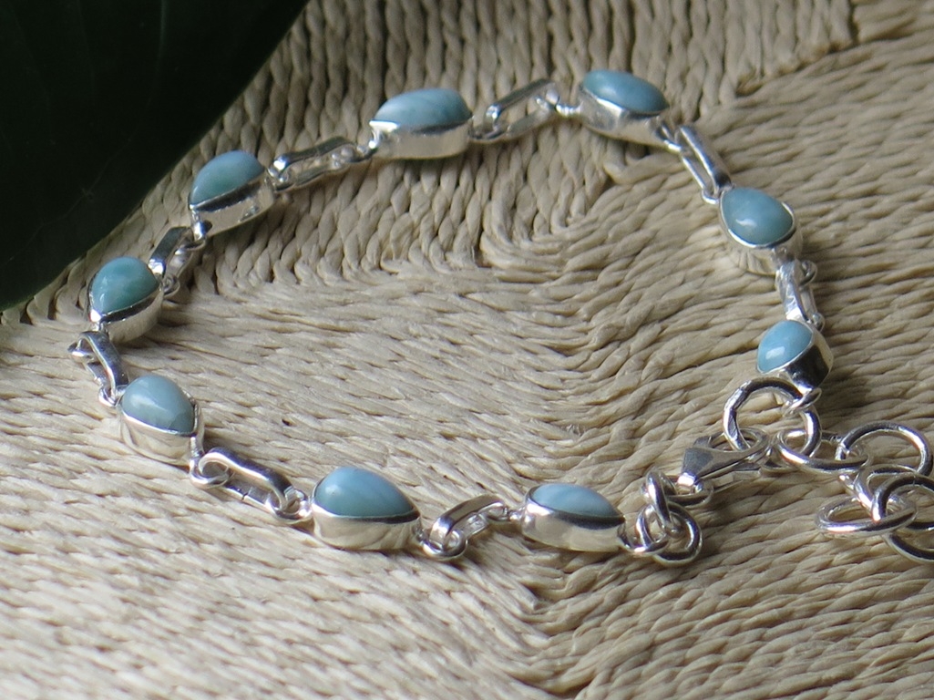 Srebrna narukvica Larimar-I-001-Ag - Slika 3