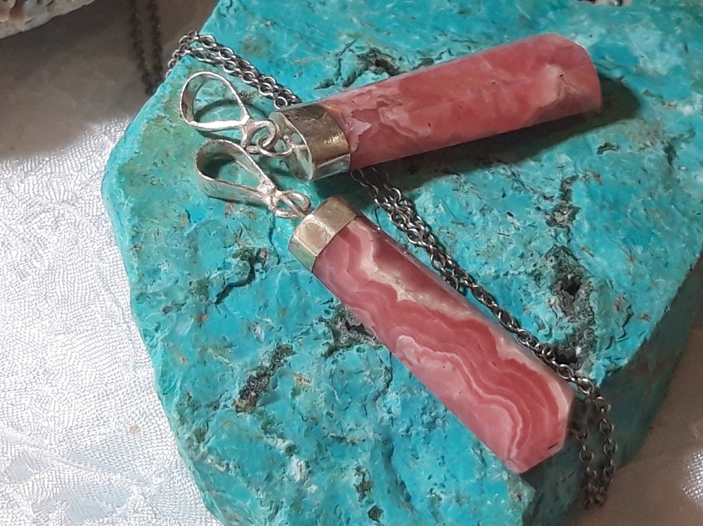 Srebrni privjesak Rodokrozit-Min-001-Ag