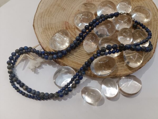 Ogrlica Lapis Lazuli srebrna