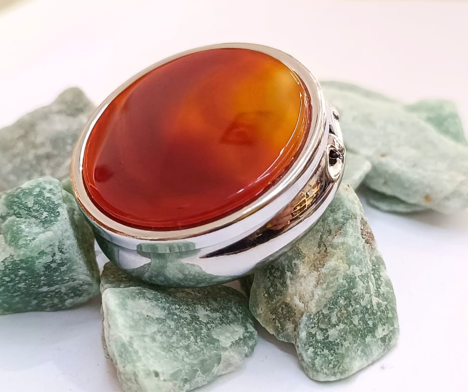 kutija za nakit od poludragog kamean Karneola