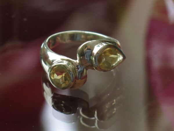 Citrin prsten - srebro 925
