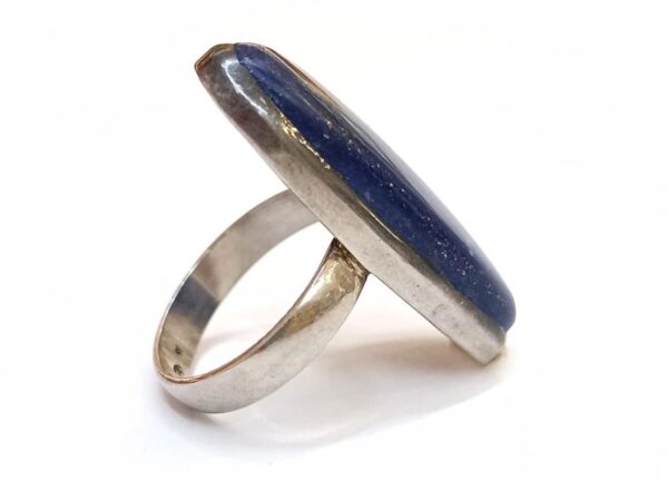 Lapis Lazuli- srebrni prsten kraljevsko plavih boja