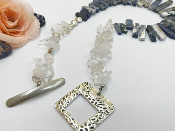 Lotos nakit- Sodalit ogrlica s Gorskim kristalom